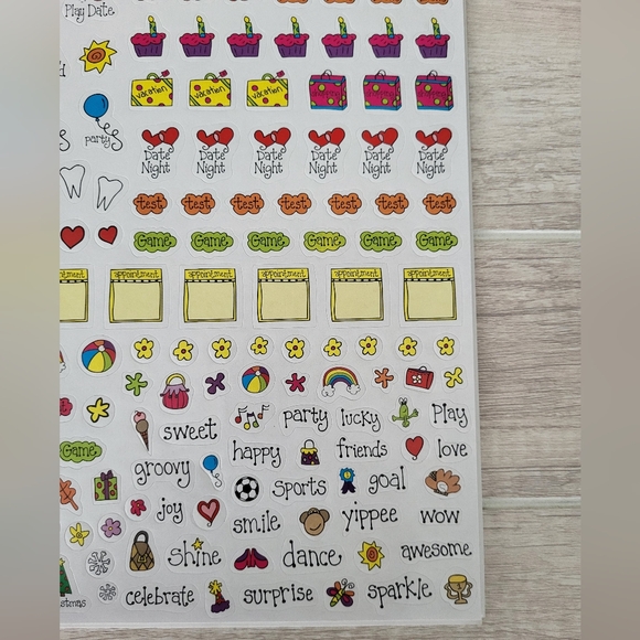 Bundle Of 5 sheets of 258 busy mom stickers reminders event planner - Picture 5 of 8